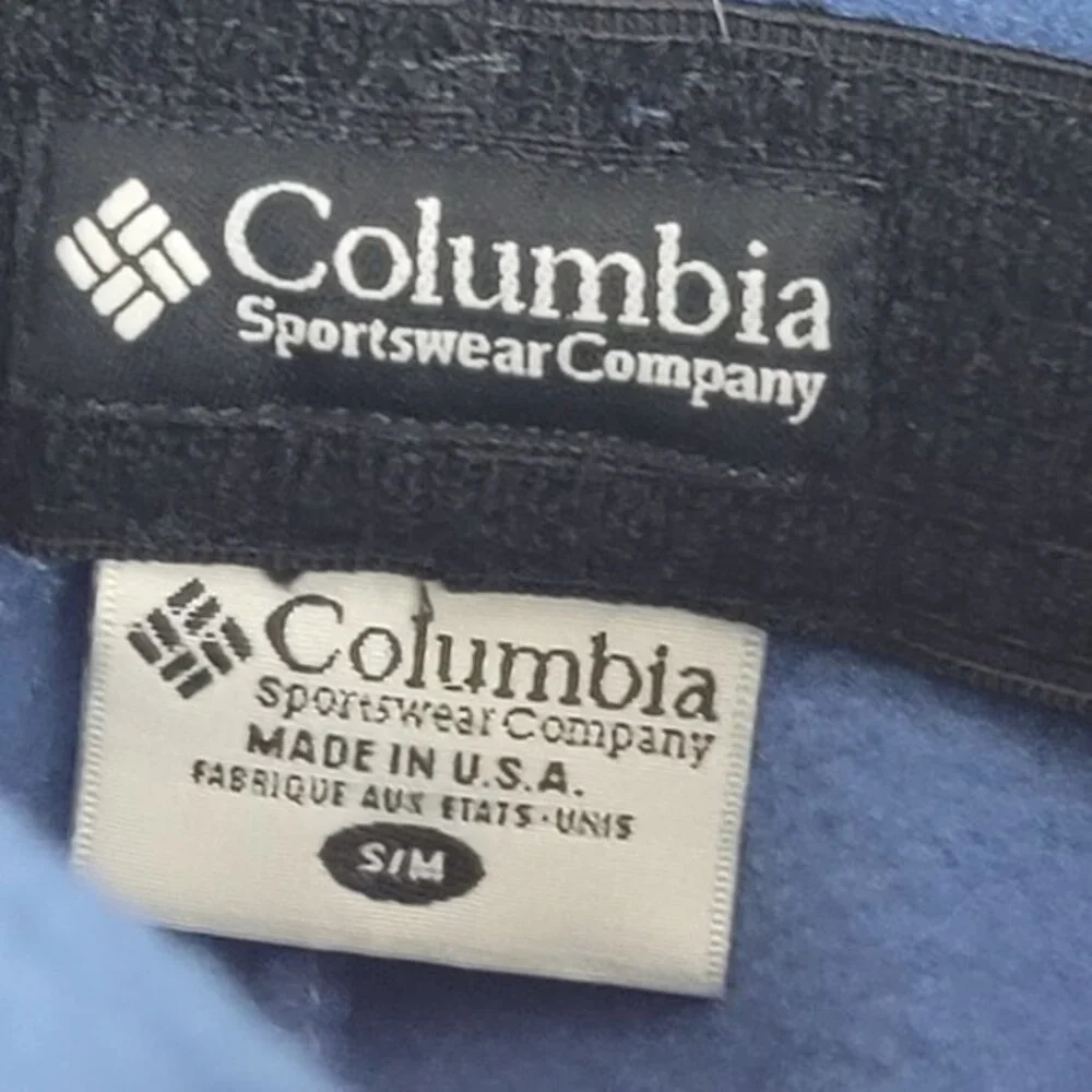 Vtg Columbia Size Small / Medium Blue Beanie Made in USA